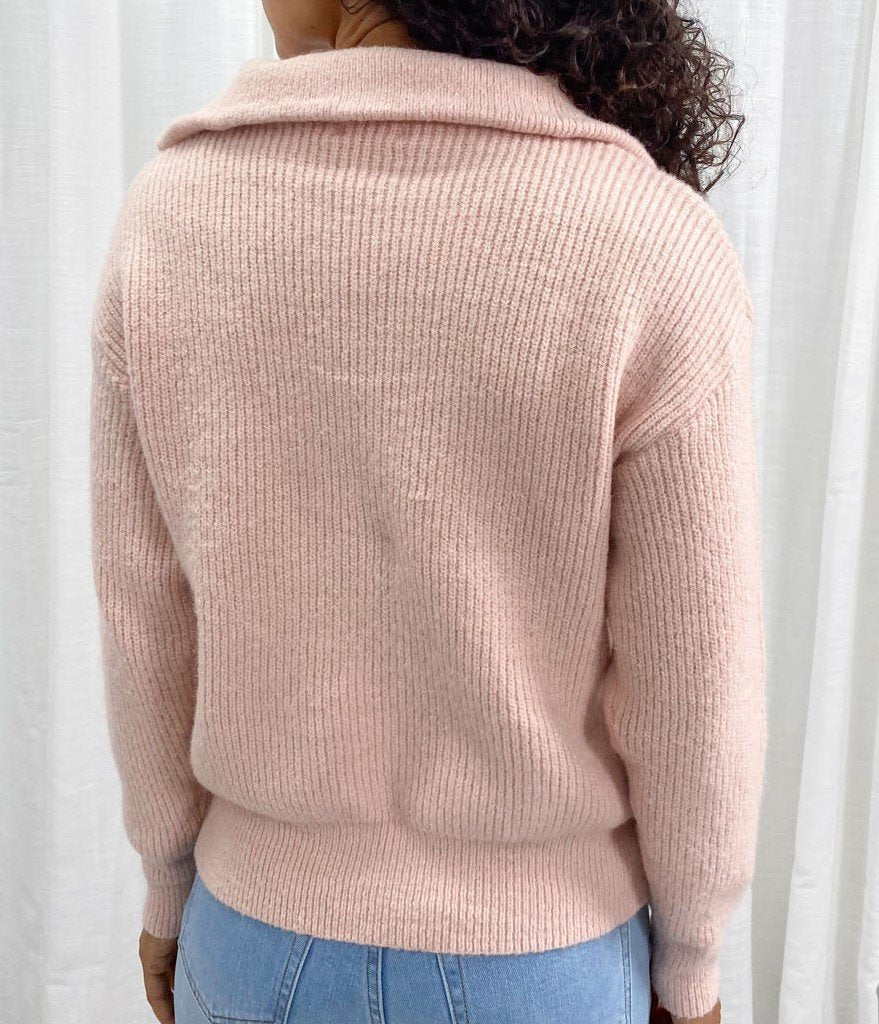 Women's Sweater Solid Color Base Stand Collar Tops