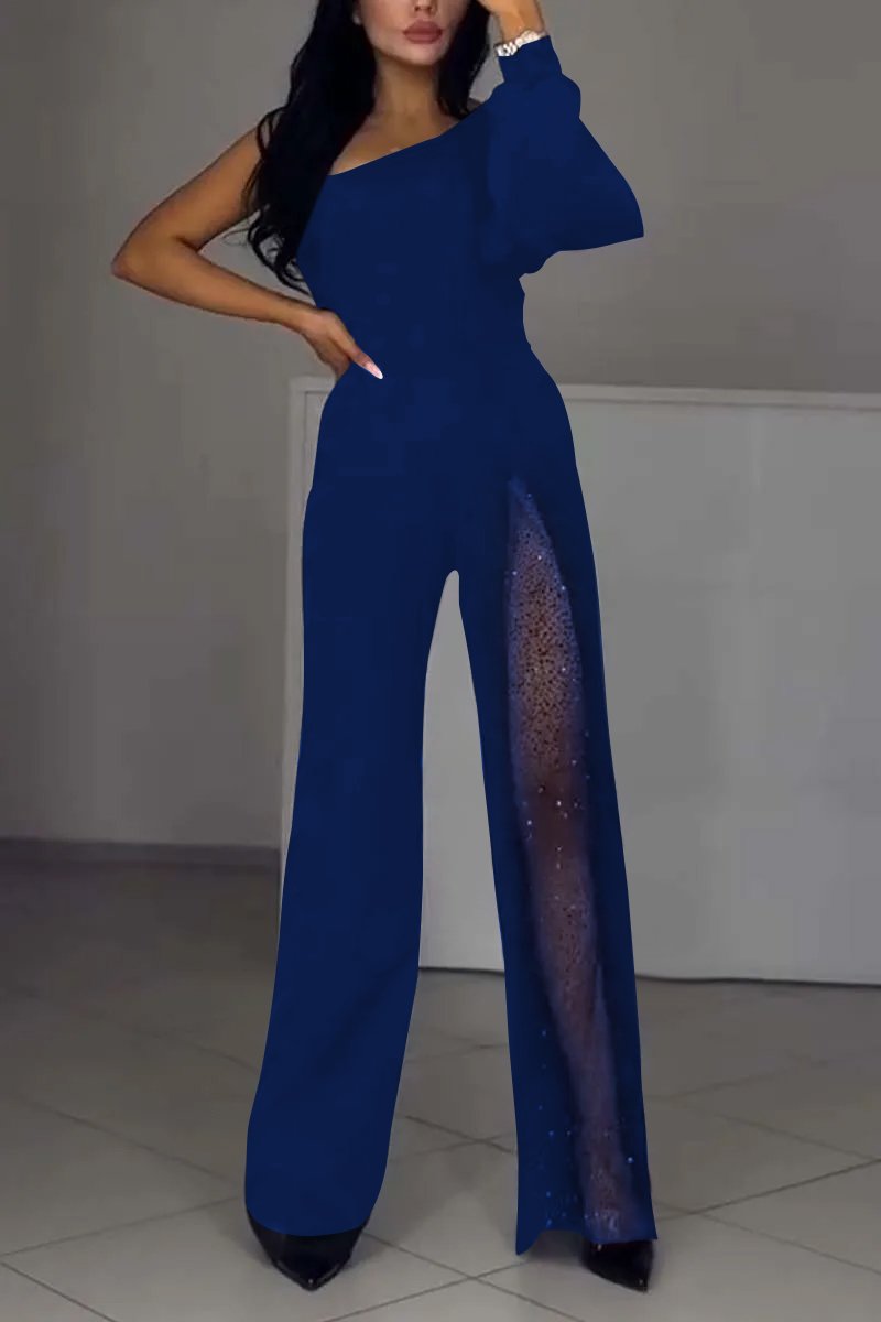 Women's fashionable jumpsuit Blue