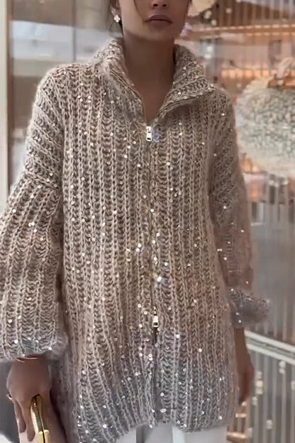 Women's Sparkling Sweater Cardigan