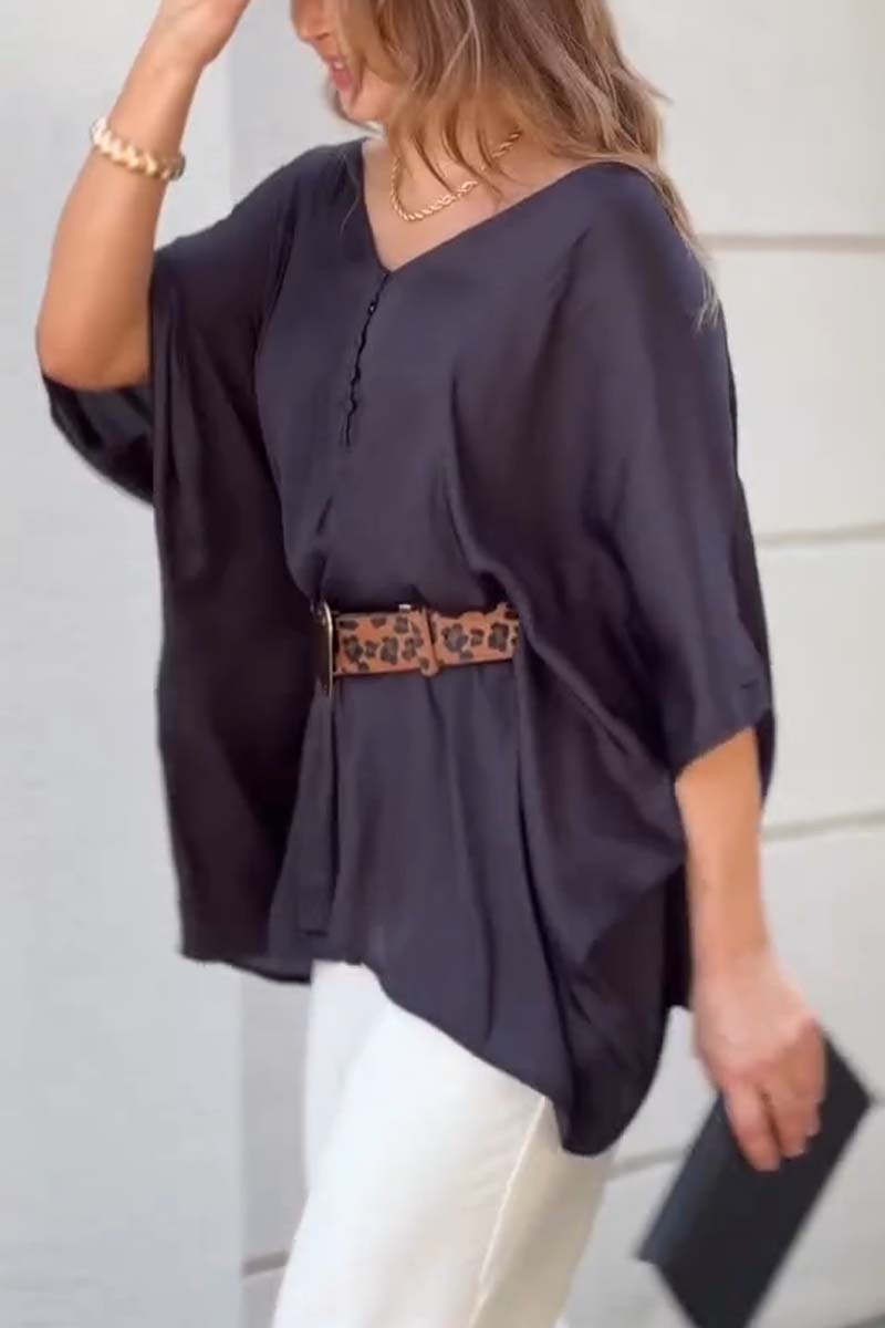 Women's Casual Loose Dolman Sleeve Top