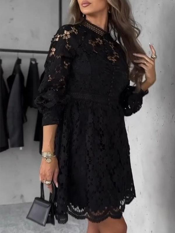 Women's Hollow Lace Dress