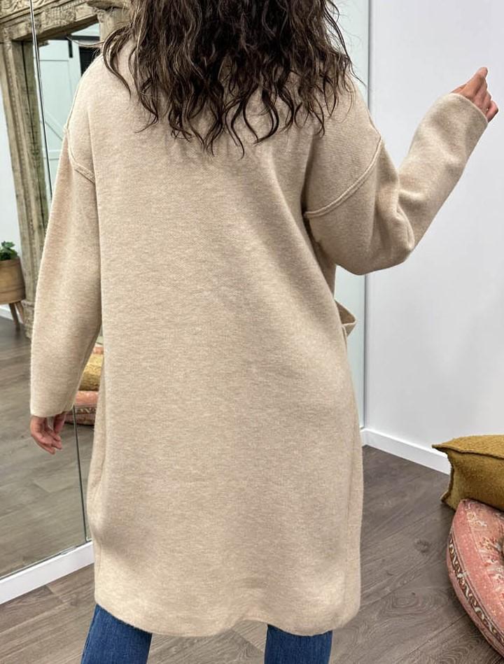 Women's Casual Solid Color Sweater Cardigan Coat