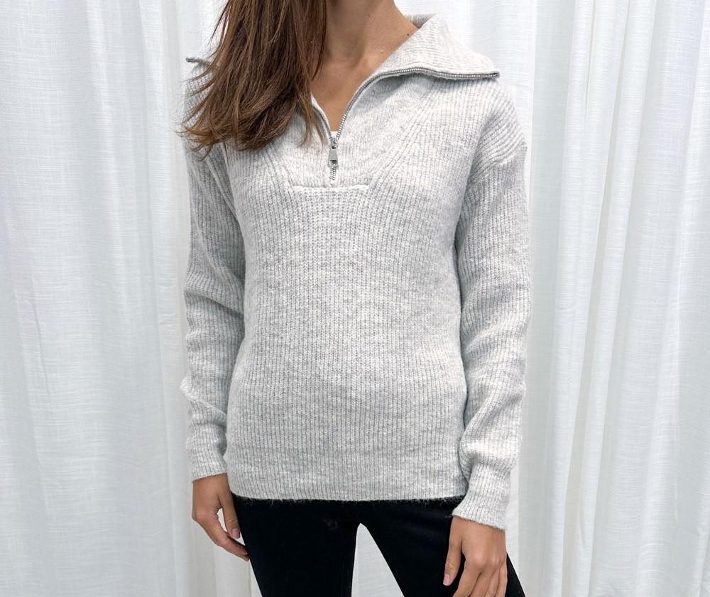 Women's Sweater Solid Color Base Stand Collar Tops