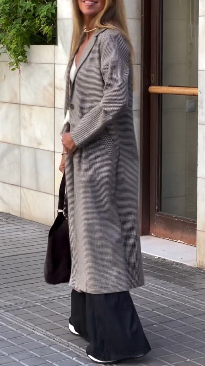 Women's Casual Lapel Long Coat