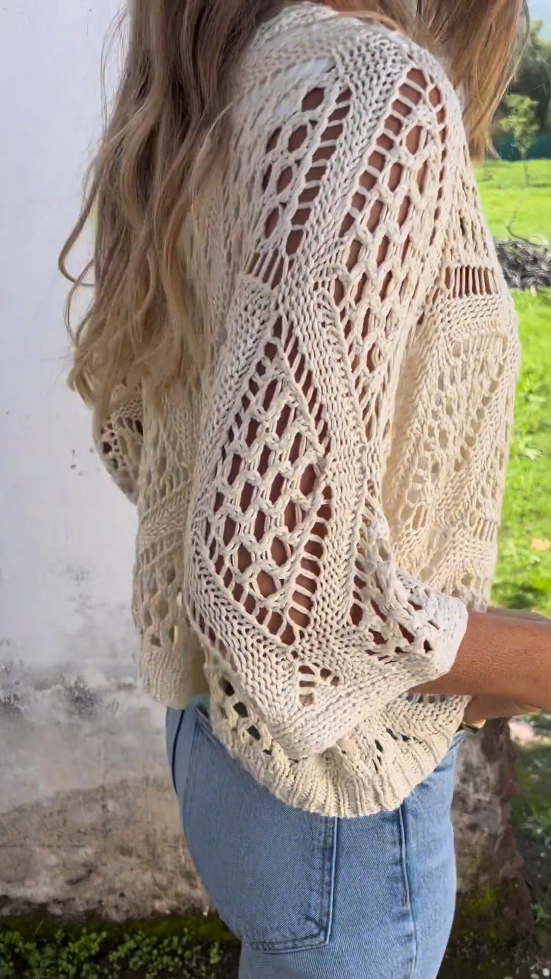 Knitted Cutout Top