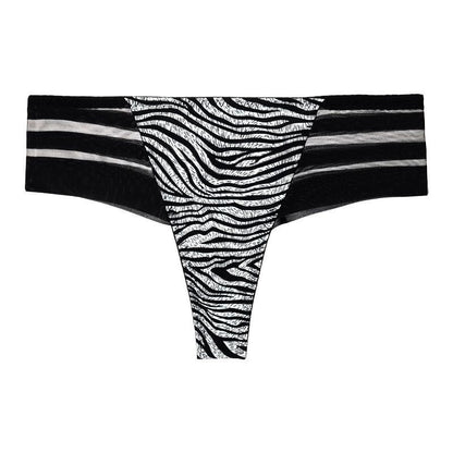 Women's Sexy Lace Low-rise Seamless Panties zebra