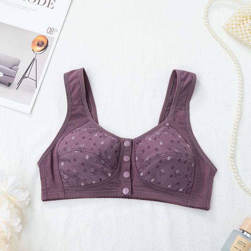 Women's Comfortable Floral Vest Underwear Purple