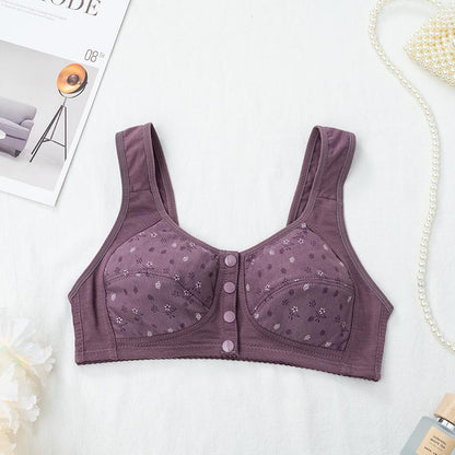 Women's Comfortable Floral Vest Underwear Purple