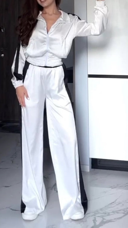 Women's long-sleeved athleisure suit