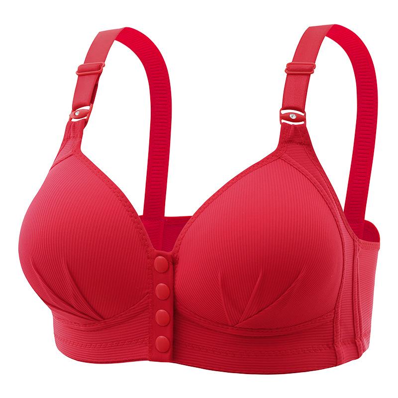 Women's Comfort Buttoned Underwear Red