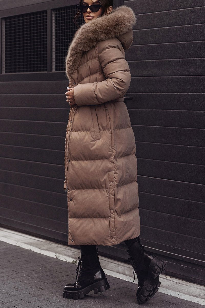 Women's Casual Hooded Long Thick Cotton Coat