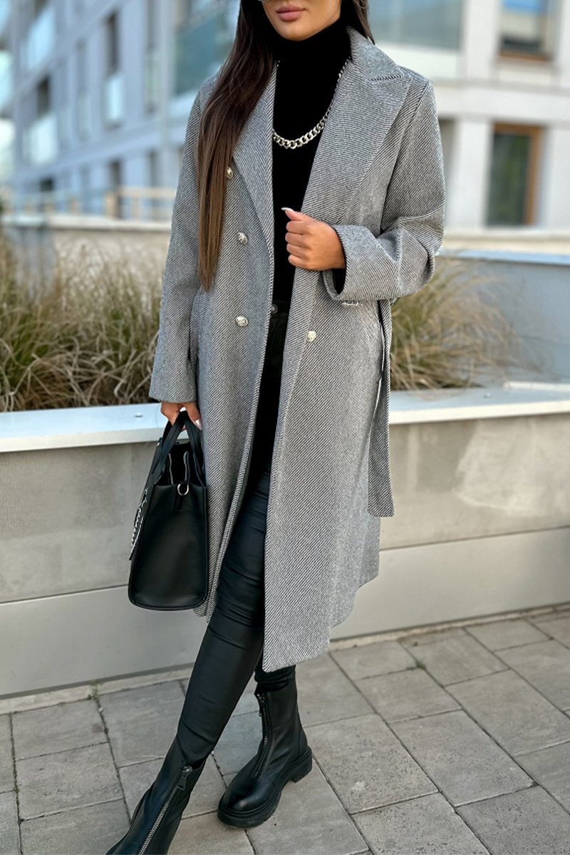 Women's Casual Lapel Long Coat