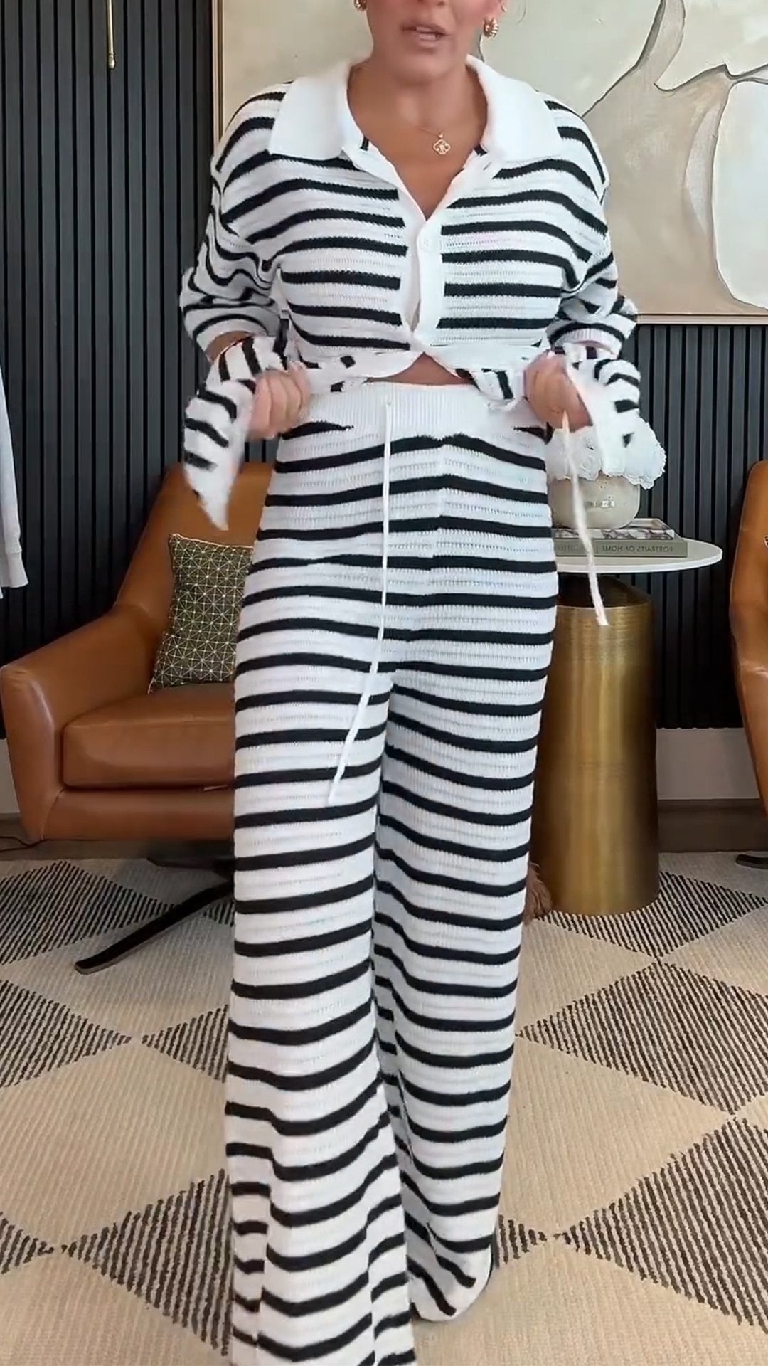 Women's Striped Suit