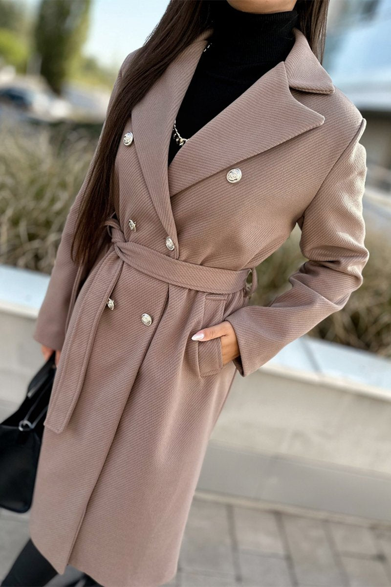 Women's Casual Lapel Long Coat