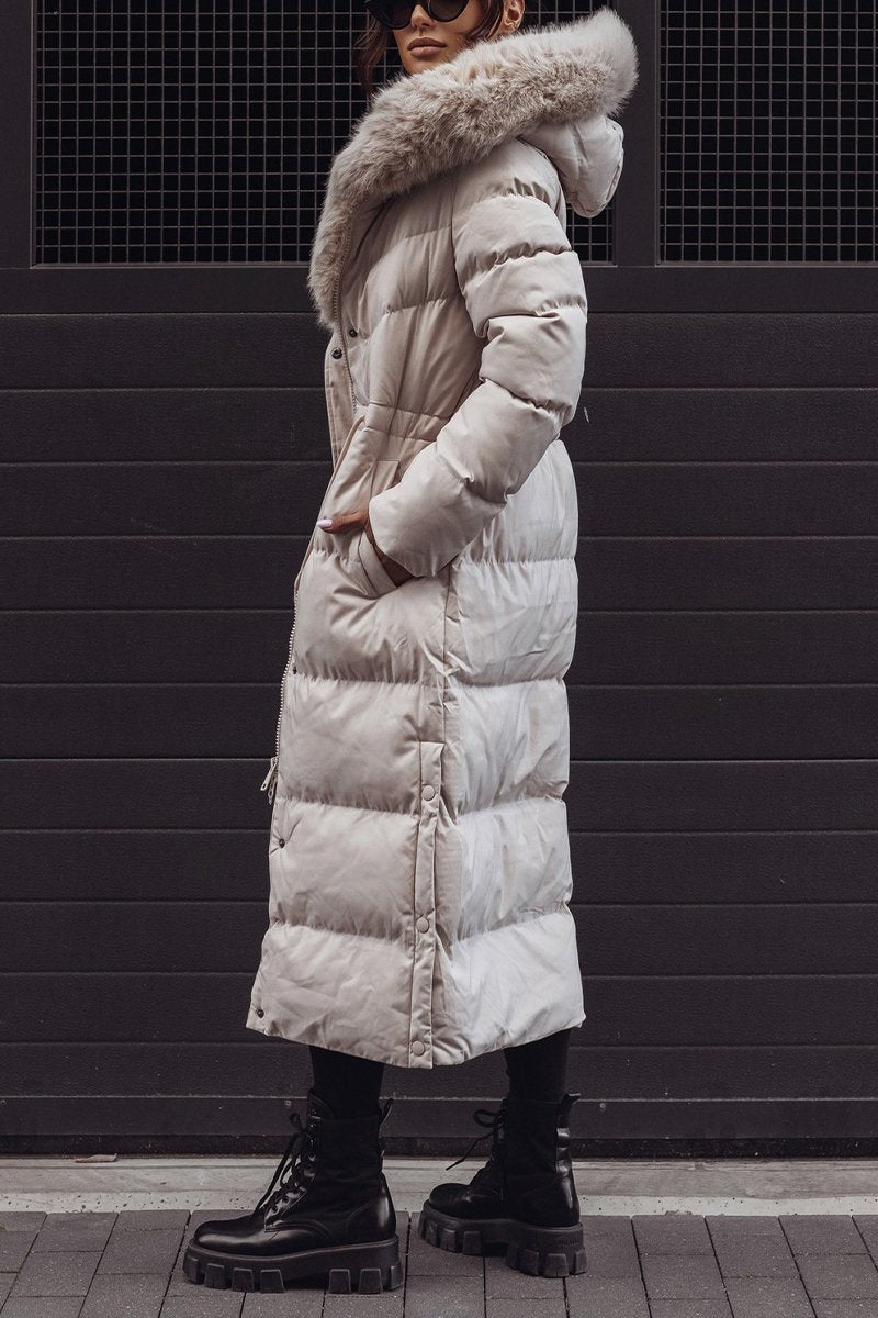 Women's Casual Hooded Long Thick Cotton Coat