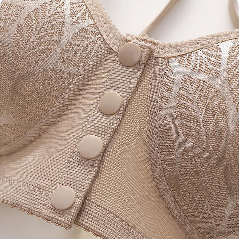 Women's Comfort Lace Front Button Bra