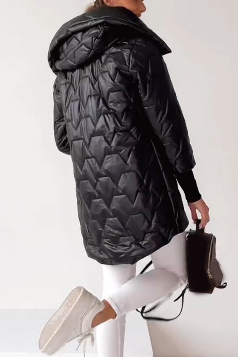 Women's Casual Hooded Zippered Thick Coat