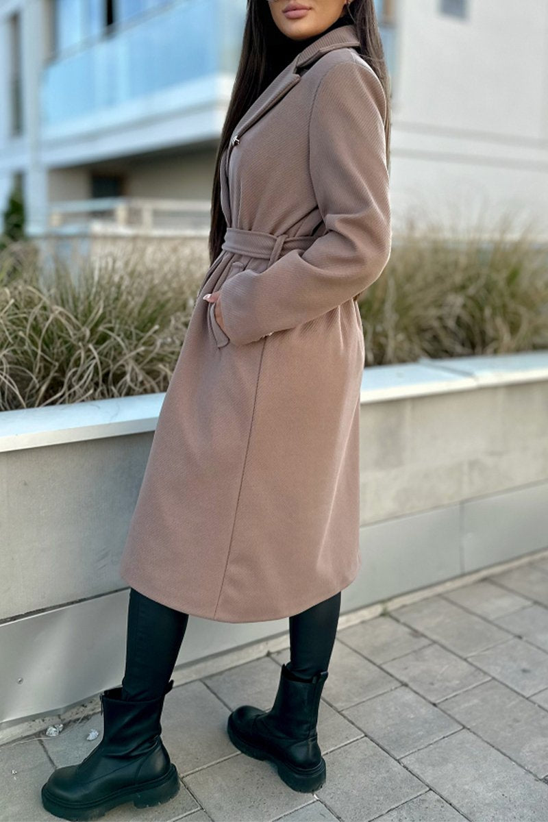 Women's Casual Lapel Long Coat