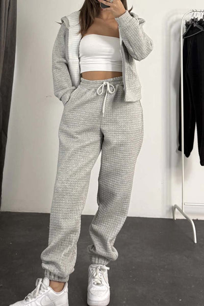 Women's fashion two piece sets gray