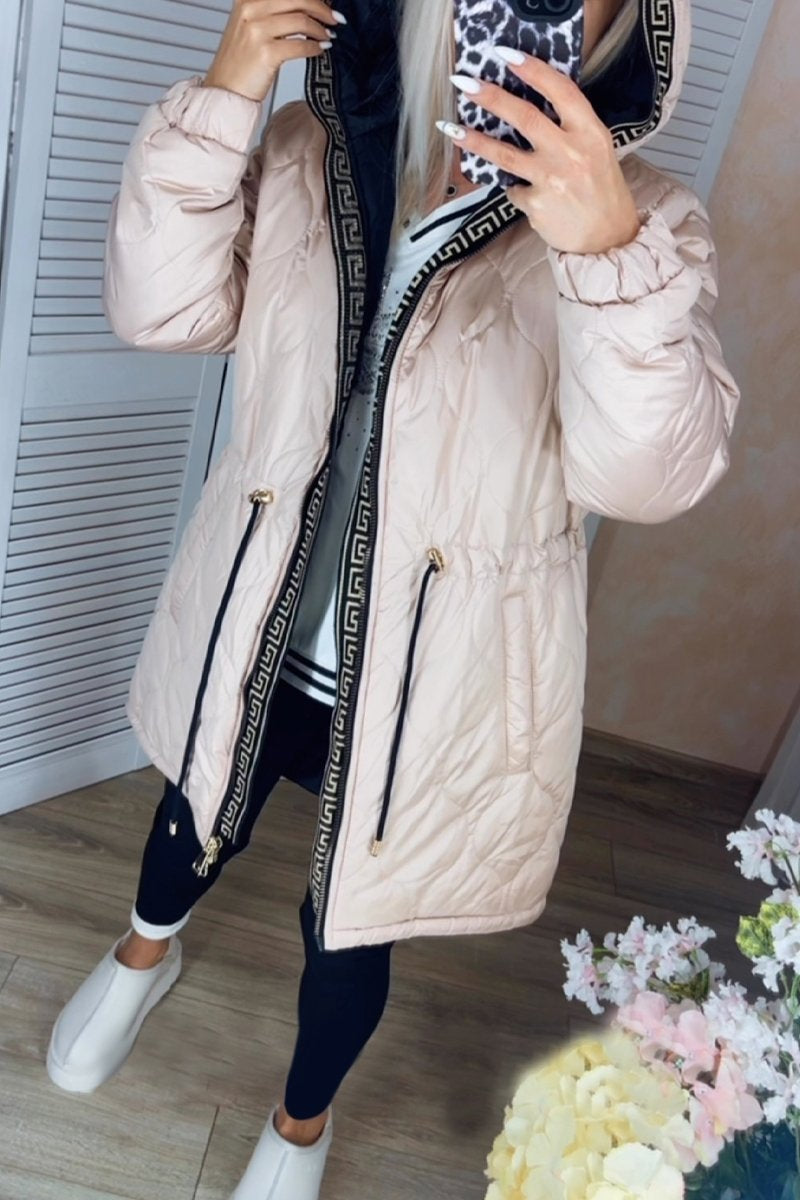 Women's Casual Hooded Jacket off-white