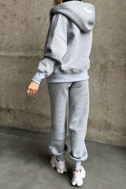 Women's Long Sleeve Hoodies Two-Piece Set