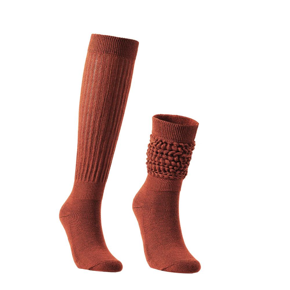 Women's Spring and Summer High Pile Socks caramel one size