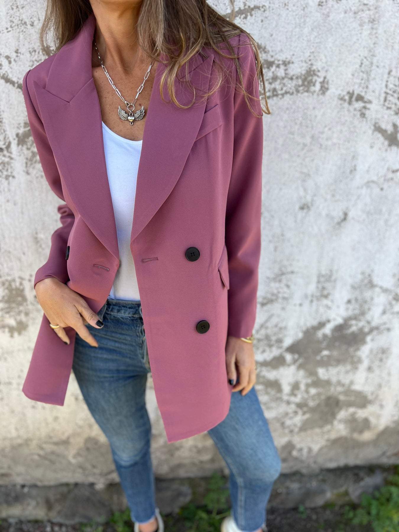 Women's Lapel Long Sleeve Casual Suit Jacket