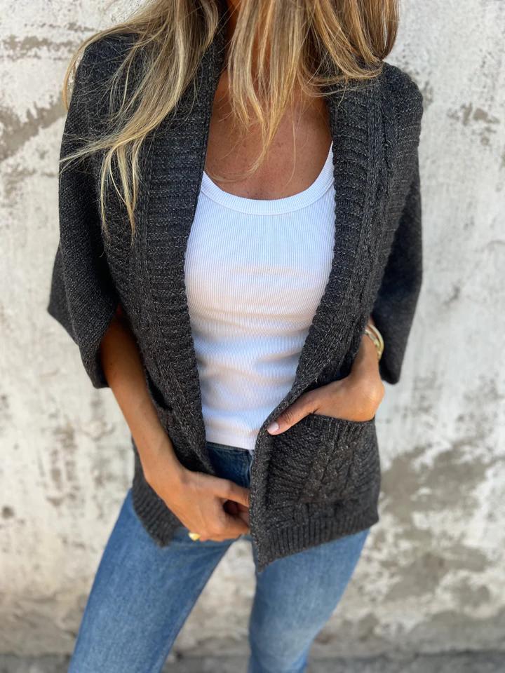 Casual Lapel Knitted Cardigan Jacket