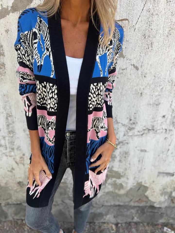 Casual Printed Cardigan Jacket