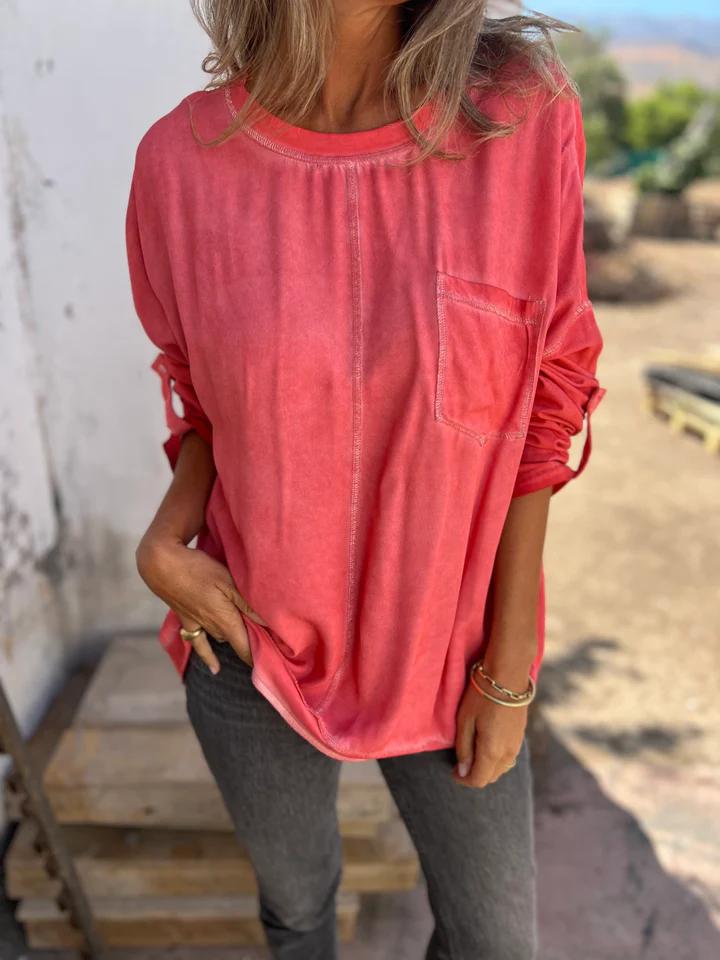 Casual Round Neck Top