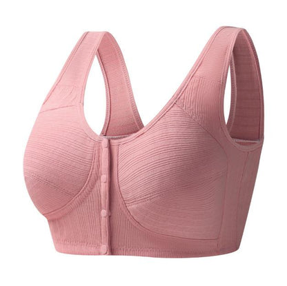 Women's Comfortable Snap Front Vest Underwear Pink