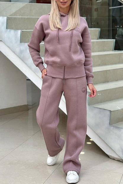 Women's Long Sleeve Hoodies Two Piece Set