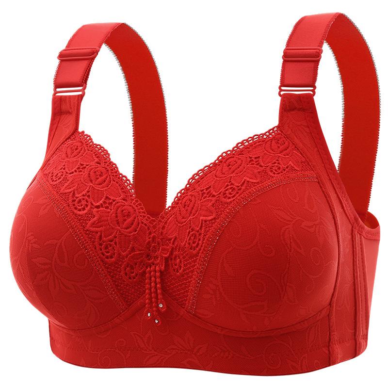 Women's Breathable and Comfortable Lace Underwear Red