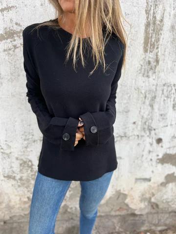 Casual Round Neck Long Sleeve Top