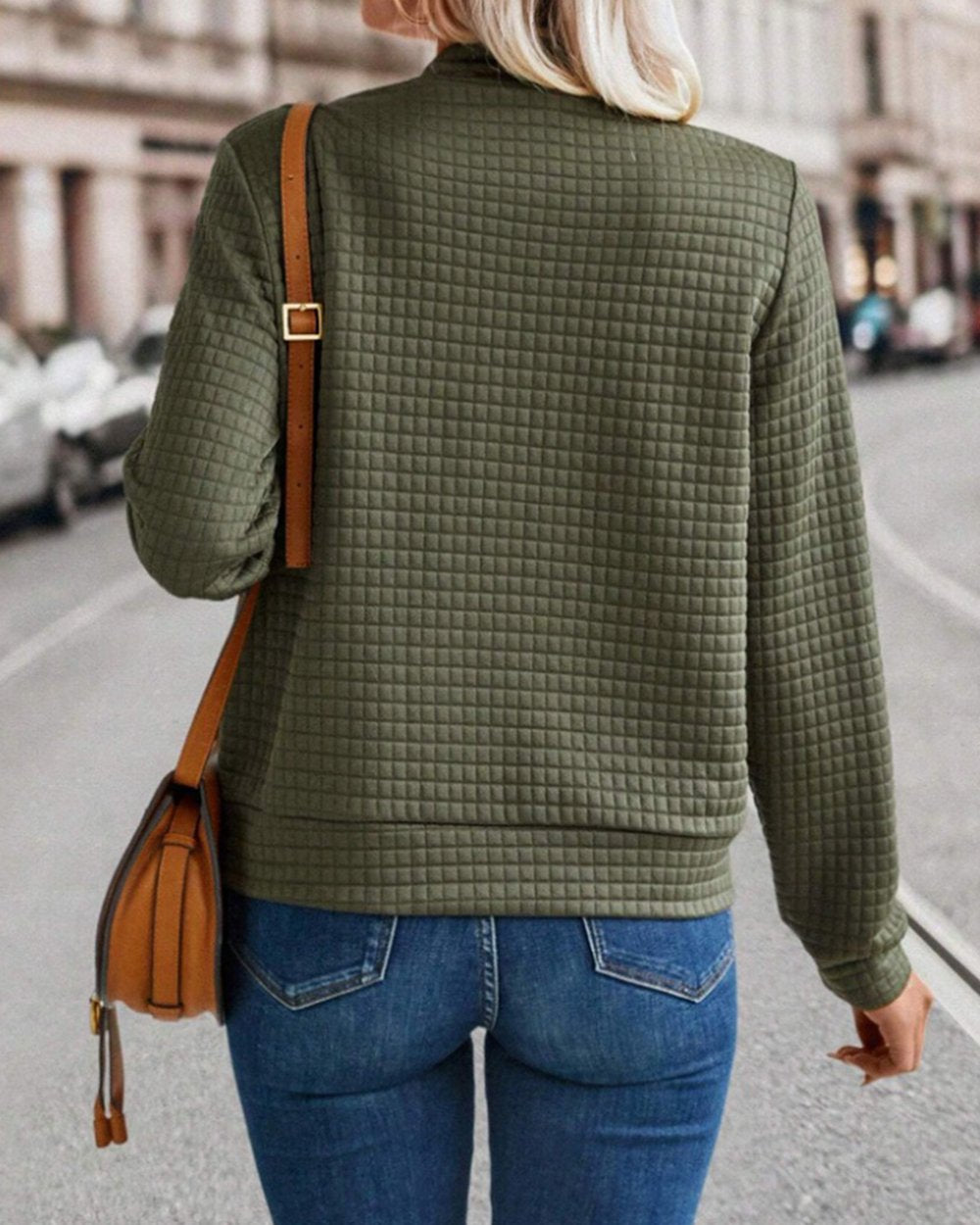 Fashionable Solid Color Small Style Jacket