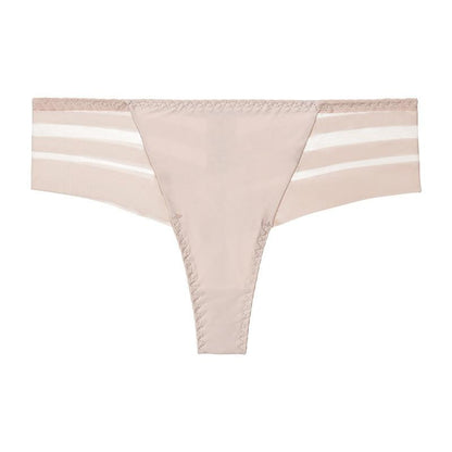 Women's Sexy Lace Low-rise Seamless Panties pea-sand