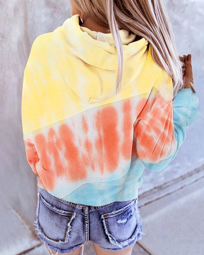 Women's Patchwork Color Sweatshirt