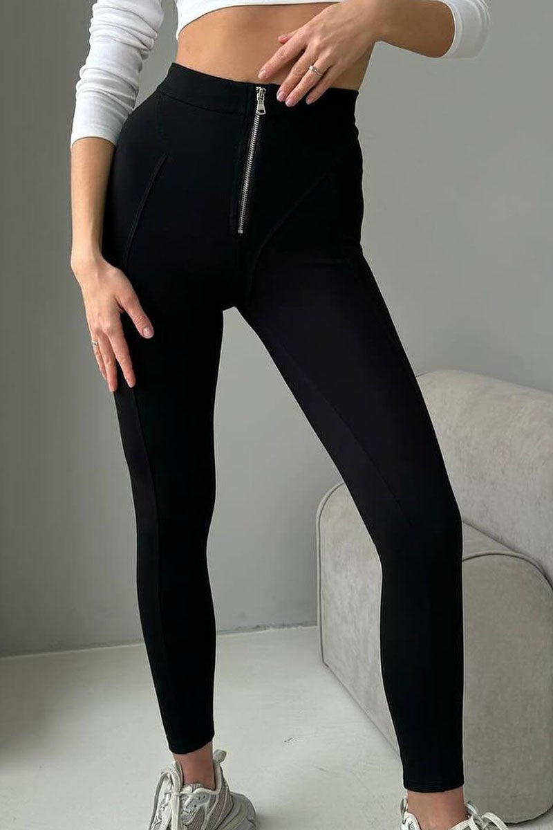 Women's Casual Solid Color Leggings white