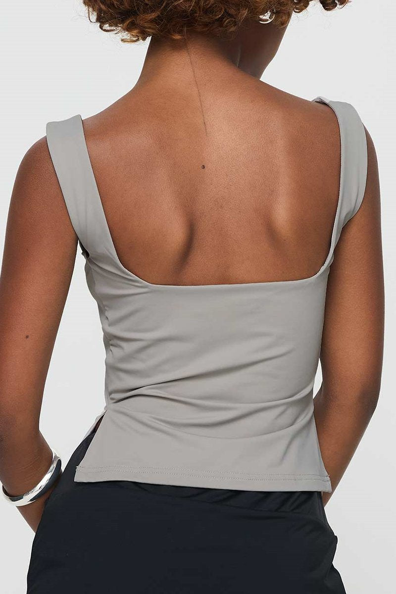 Women's Casual Sleeveless Backless Camisole T-shirt