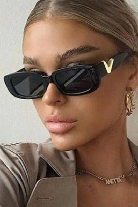 Women's Fashion Trend V Frame Square Sunglasses