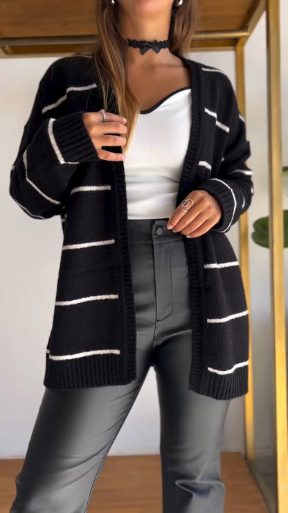 Women's Knitted Cardigan black