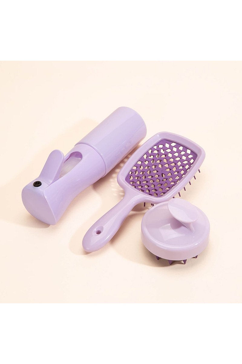 Women's Home Use Straight Hair Curly Hollow Comb Set