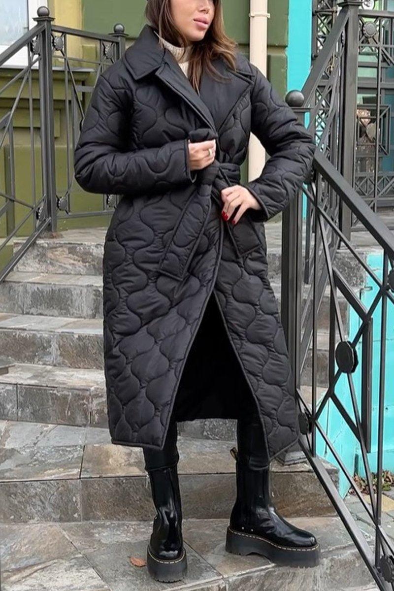 Women's Autumn and Winter Casual Lapel Long Coat