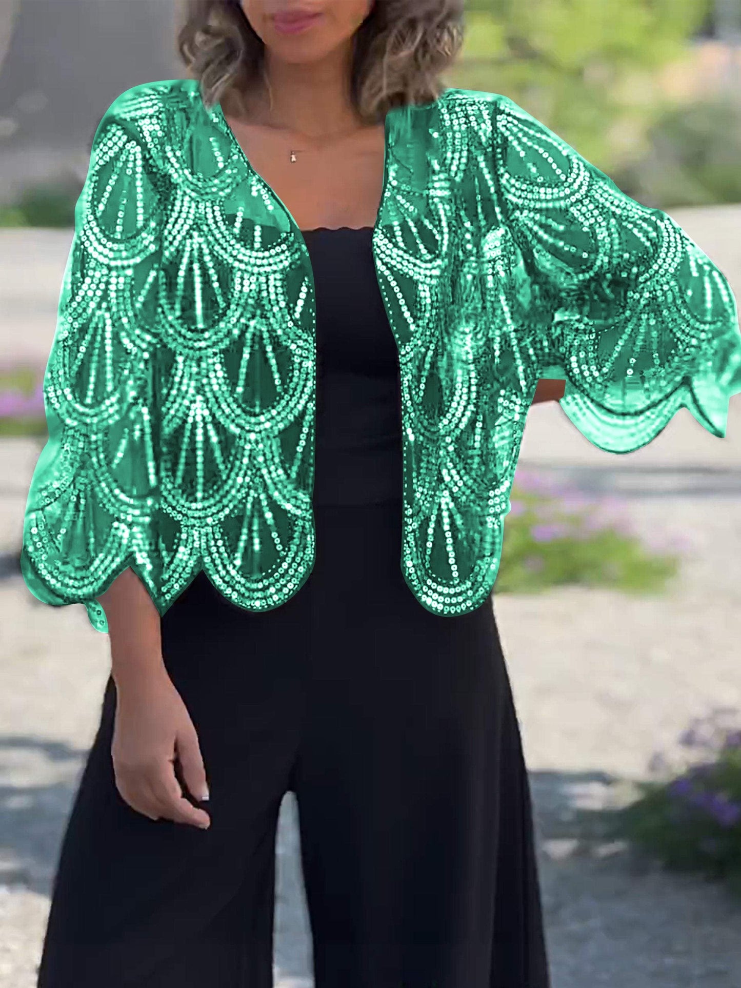 Fashionable Casual Cardigan Green