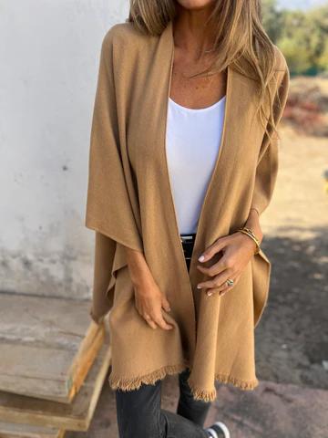 Casual V-neck Shawl Jacket