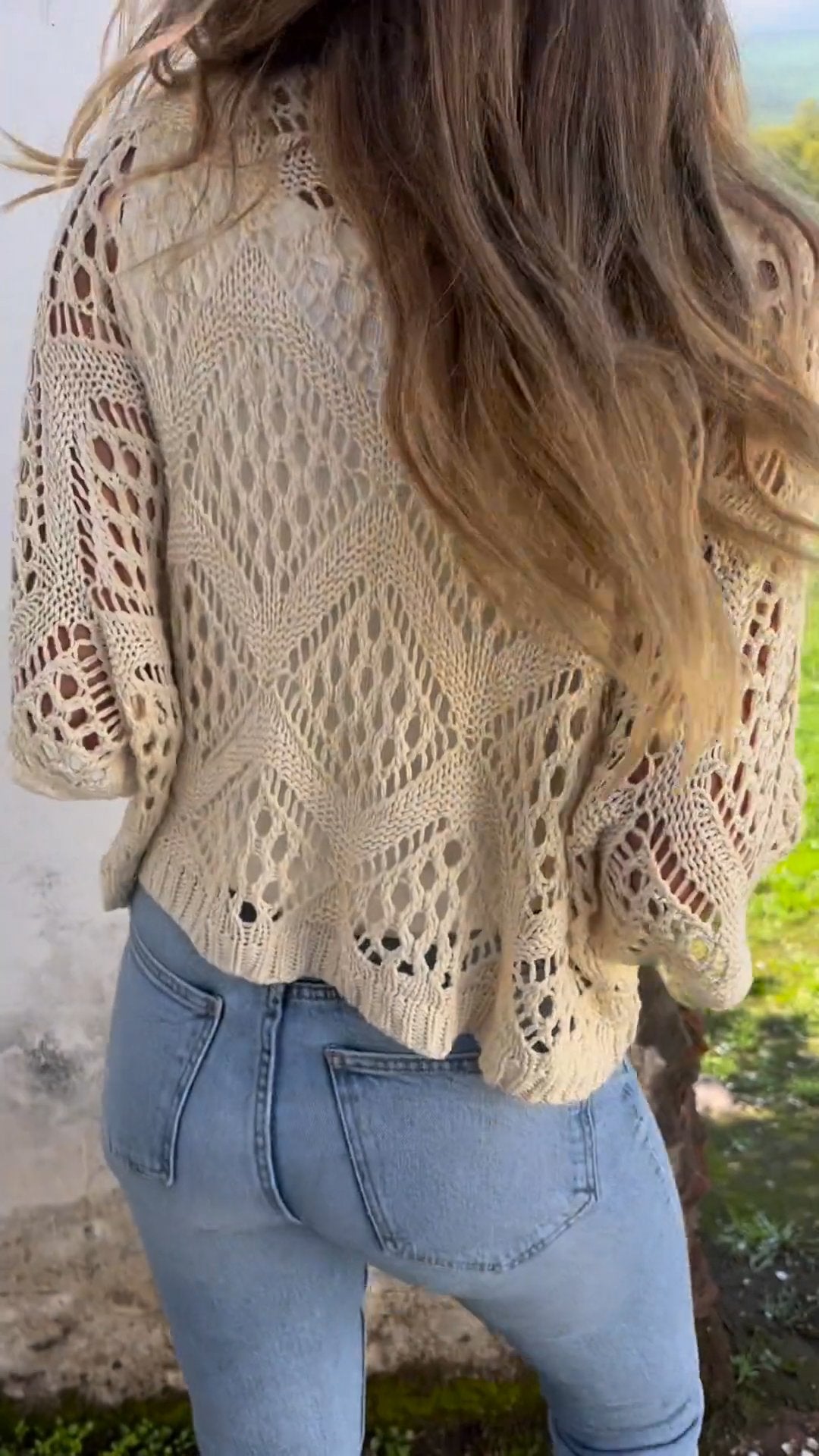 Knitted Cutout Top