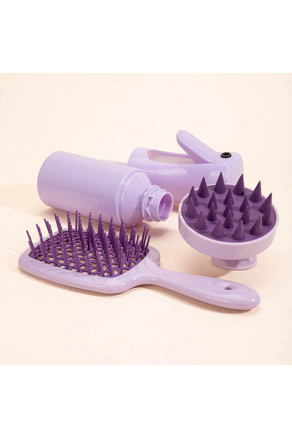 Women's Home Use Straight Hair Curly Hollow Comb Set