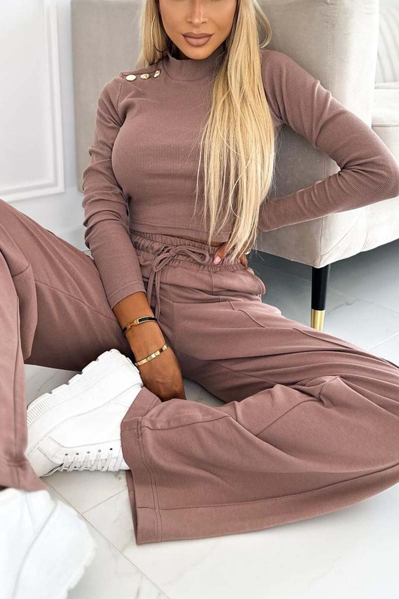 Women's casual slim solid color suit