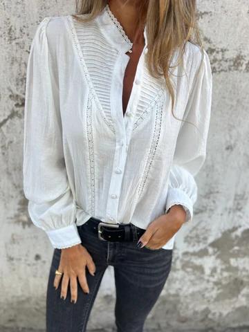 Casual Round Neck Long Sleeve Top