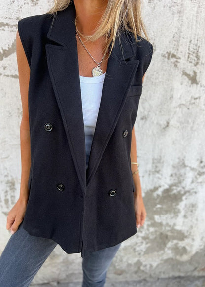 Lapel Single-breasted Suit Vest Jacket